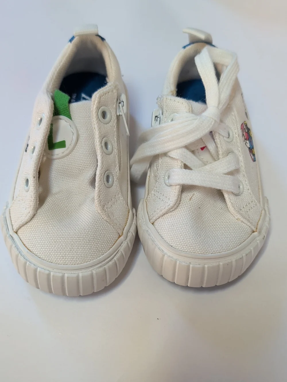 Zara, Kids Mario Kart Sneakers. Euro Sz 19 (3.5-4). *MISSING ONE SHOELACE*